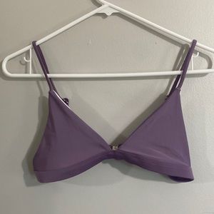 A purple bikini top